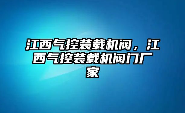 江西氣控裝載機閥，江西氣控裝載機閥門廠家