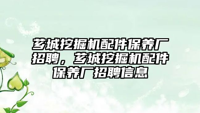 薌城挖掘機配件保養廠招聘，薌城挖掘機配件保養廠招聘信息