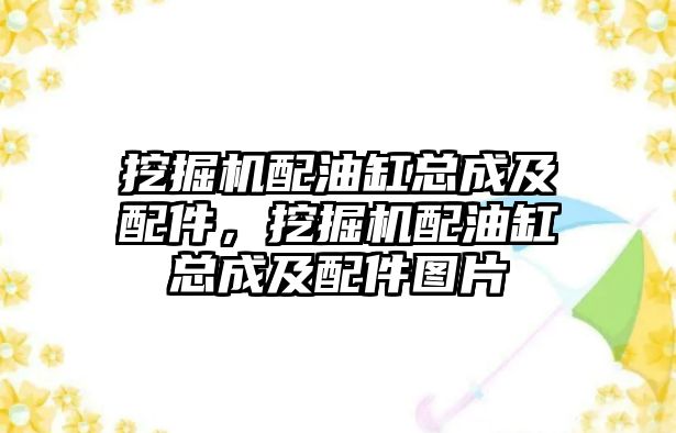 挖掘機配油缸總成及配件，挖掘機配油缸總成及配件圖片