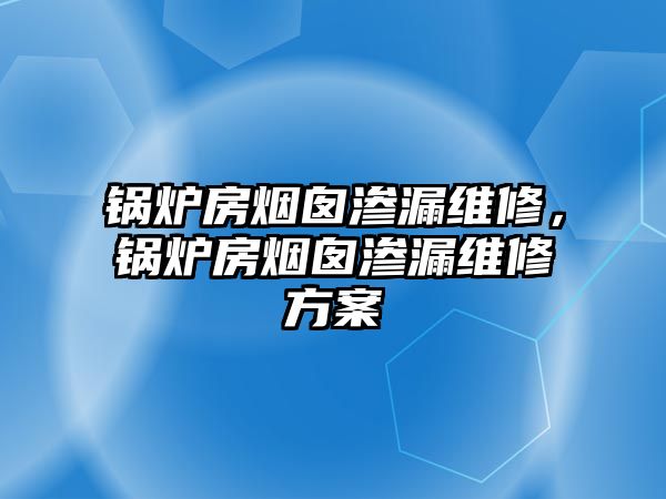 鍋爐房煙囪滲漏維修，鍋爐房煙囪滲漏維修方案