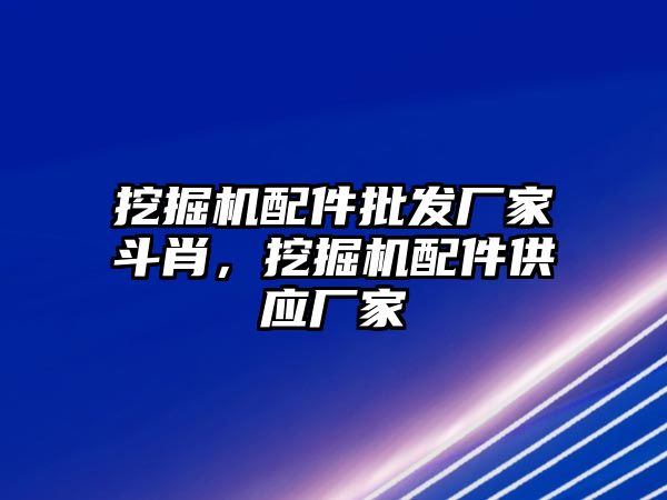 挖掘機配件批發廠家斗肖，挖掘機配件供應廠家