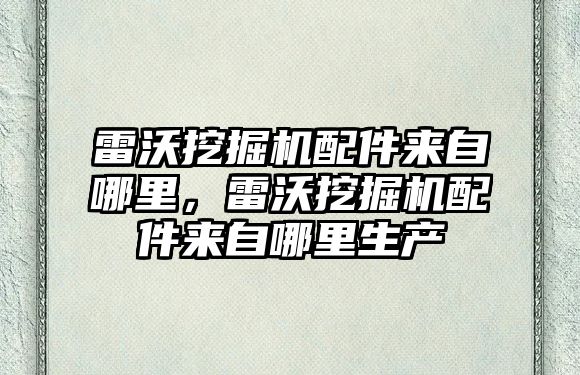 雷沃挖掘機配件來自哪里，雷沃挖掘機配件來自哪里生產