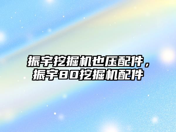 振宇挖掘機也壓配件，振宇80挖掘機配件