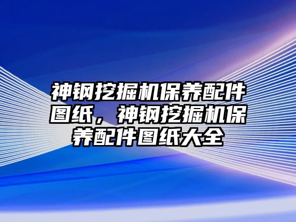 神鋼挖掘機保養配件圖紙，神鋼挖掘機保養配件圖紙大全