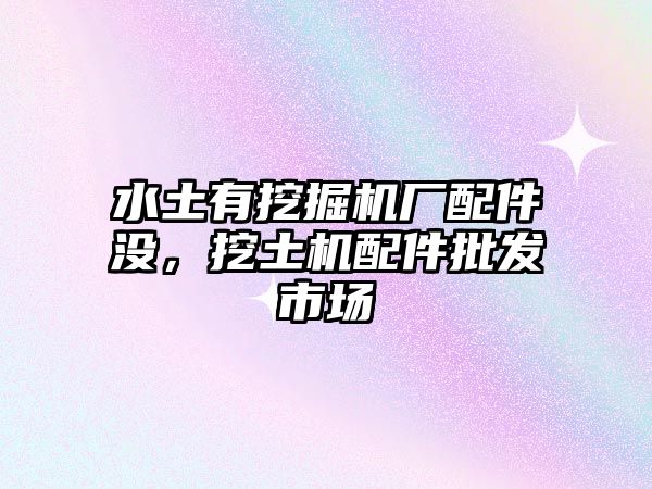 水土有挖掘機(jī)廠配件沒(méi)，挖土機(jī)配件批發(fā)市場(chǎng)