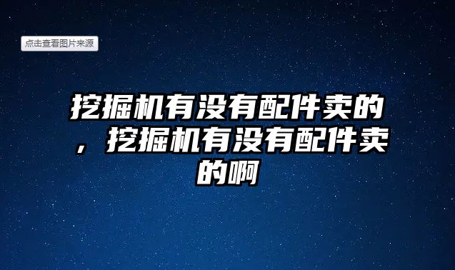 挖掘機有沒有配件賣的，挖掘機有沒有配件賣的啊