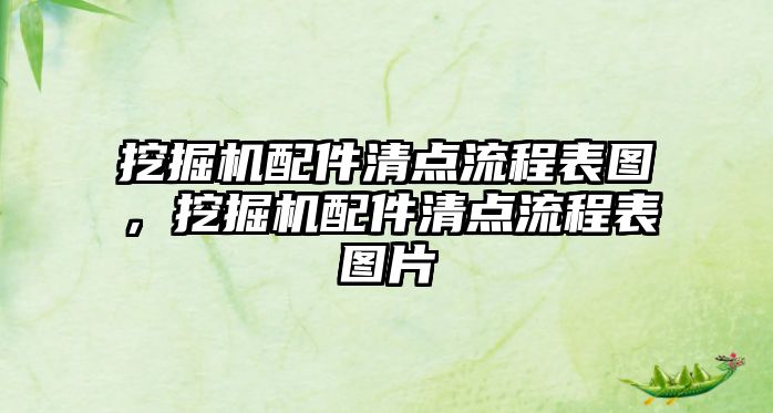 挖掘機(jī)配件清點(diǎn)流程表圖，挖掘機(jī)配件清點(diǎn)流程表圖片