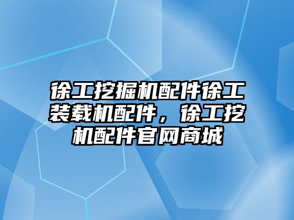 徐工挖掘機配件徐工裝載機配件，徐工挖機配件官網商城