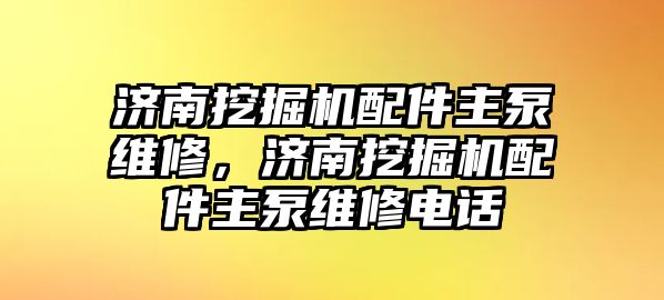 濟南挖掘機配件主泵維修，濟南挖掘機配件主泵維修電話