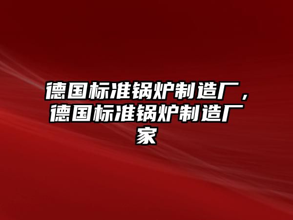 德國標準鍋爐制造廠，德國標準鍋爐制造廠家