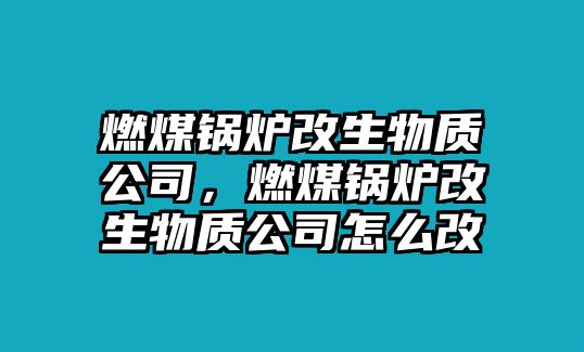 燃煤鍋爐改生物質公司，燃煤鍋爐改生物質公司怎么改