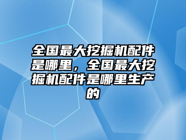 全國最大挖掘機配件是哪里，全國最大挖掘機配件是哪里生產的