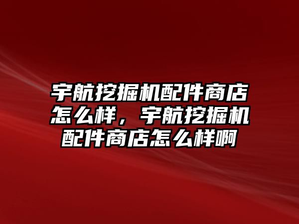 宇航挖掘機配件商店怎么樣，宇航挖掘機配件商店怎么樣啊