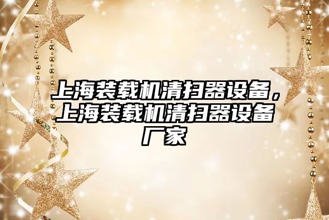 上海裝載機清掃器設備，上海裝載機清掃器設備廠家