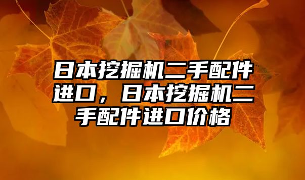 日本挖掘機二手配件進口，日本挖掘機二手配件進口價格