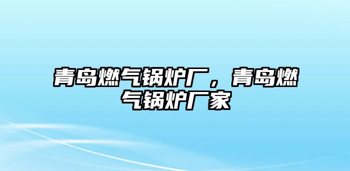 青島燃?xì)忮仩t廠，青島燃?xì)忮仩t廠家