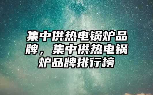 集中供熱電鍋爐品牌，集中供熱電鍋爐品牌排行榜