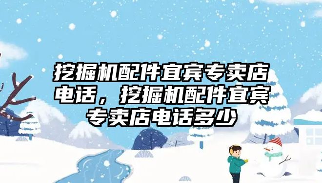 挖掘機配件宜賓專賣店電話，挖掘機配件宜賓專賣店電話多少