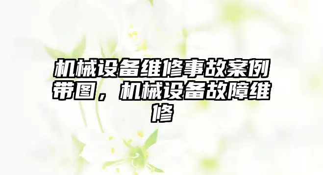 機械設備維修事故案例帶圖，機械設備故障維修