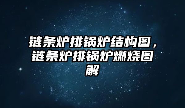 鏈條爐排鍋爐結(jié)構圖，鏈條爐排鍋爐燃燒圖解