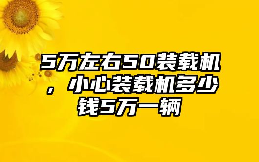 5萬(wàn)左右50裝載機(jī)，小心裝載機(jī)多少錢5萬(wàn)一輛