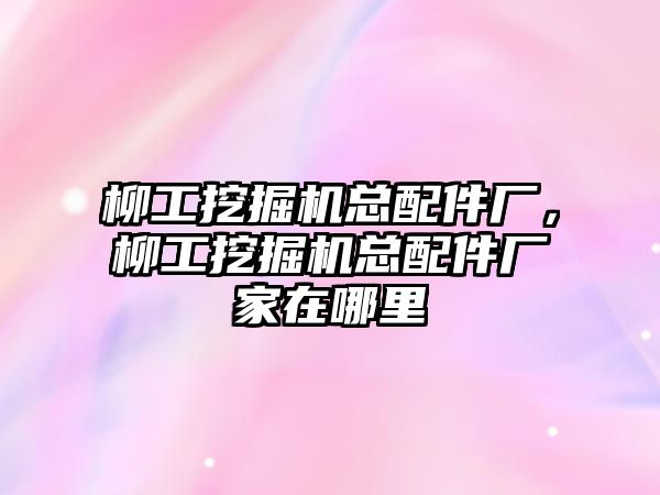 柳工挖掘機總配件廠，柳工挖掘機總配件廠家在哪里