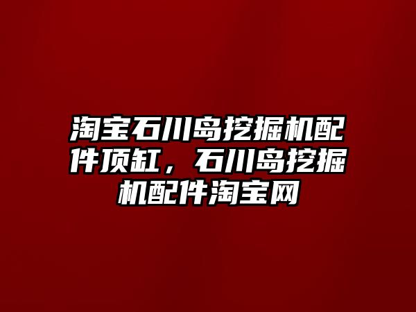 淘寶石川島挖掘機配件頂缸，石川島挖掘機配件淘寶網