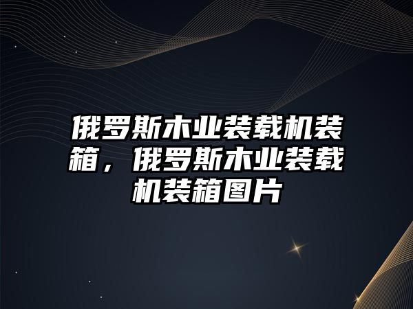 俄羅斯木業裝載機裝箱，俄羅斯木業裝載機裝箱圖片