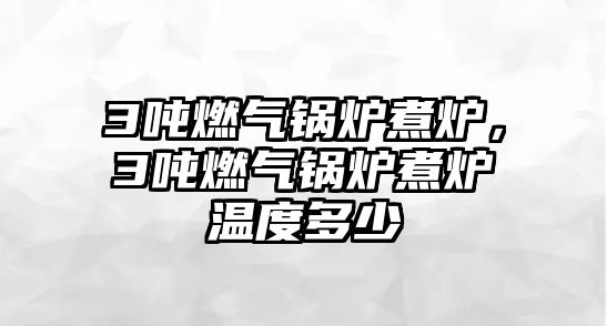 3噸燃氣鍋爐煮爐，3噸燃氣鍋爐煮爐溫度多少