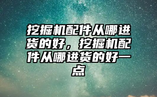 挖掘機配件從哪進貨的好，挖掘機配件從哪進貨的好一點