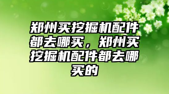 鄭州買挖掘機配件都去哪買，鄭州買挖掘機配件都去哪買的