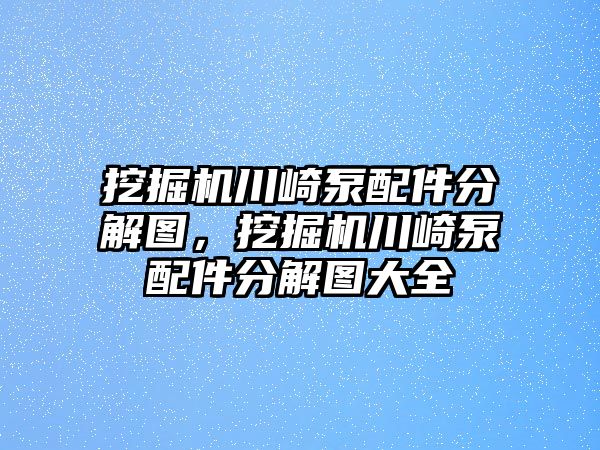 挖掘機川崎泵配件分解圖，挖掘機川崎泵配件分解圖大全