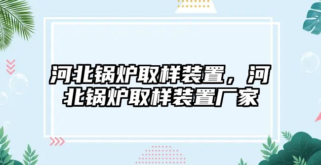 河北鍋爐取樣裝置，河北鍋爐取樣裝置廠家