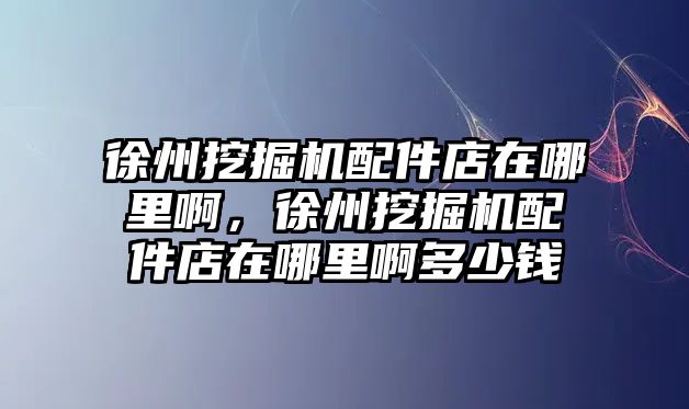 徐州挖掘機(jī)配件店在哪里啊，徐州挖掘機(jī)配件店在哪里啊多少錢