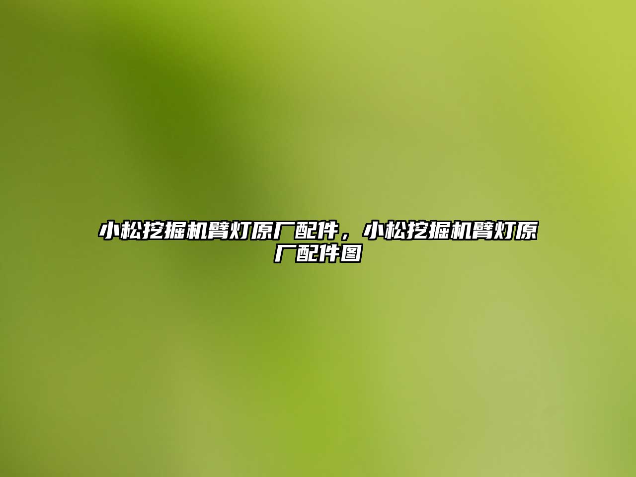 小松挖掘機臂燈原廠配件，小松挖掘機臂燈原廠配件圖