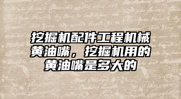 挖掘機配件工程機械黃油嘴，挖掘機用的黃油嘴是多大的