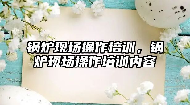 鍋爐現場操作培訓，鍋爐現場操作培訓內容