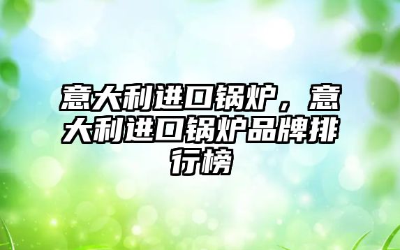 意大利進口鍋爐，意大利進口鍋爐品牌排行榜