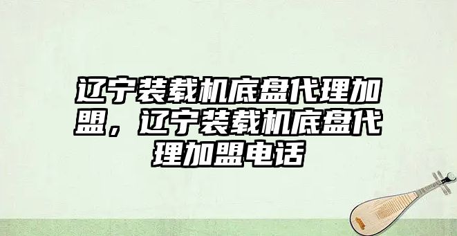 遼寧裝載機底盤代理加盟，遼寧裝載機底盤代理加盟電話