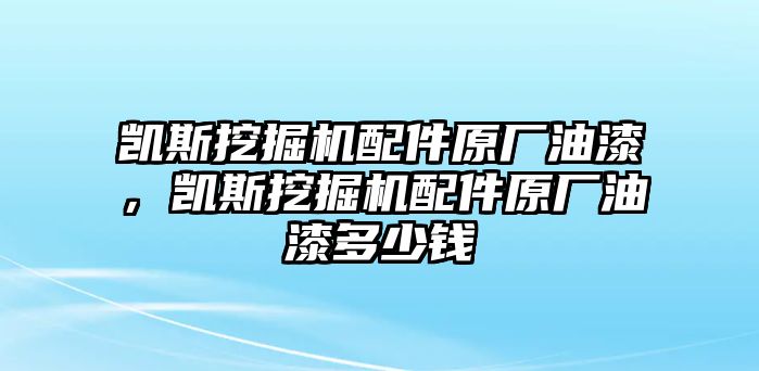 凱斯挖掘機配件原廠油漆，凱斯挖掘機配件原廠油漆多少錢