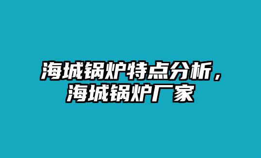 海城鍋爐特點(diǎn)分析，海城鍋爐廠家