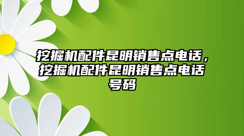 挖掘機(jī)配件昆明銷售點(diǎn)電話，挖掘機(jī)配件昆明銷售點(diǎn)電話號碼