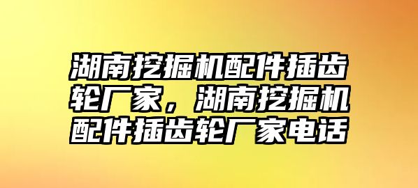 湖南挖掘機配件插齒輪廠家，湖南挖掘機配件插齒輪廠家電話