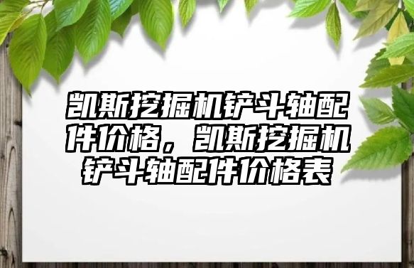 凱斯挖掘機(jī)鏟斗軸配件價格，凱斯挖掘機(jī)鏟斗軸配件價格表