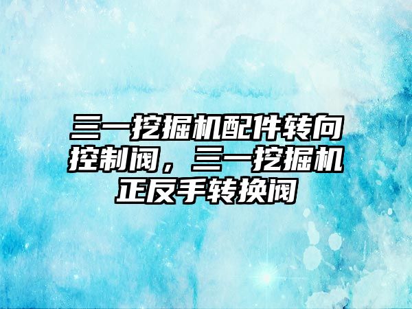 三一挖掘機配件轉向控制閥，三一挖掘機正反手轉換閥