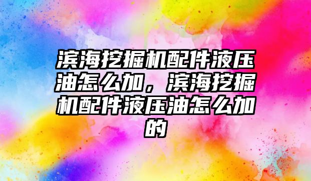 濱海挖掘機配件液壓油怎么加，濱海挖掘機配件液壓油怎么加的