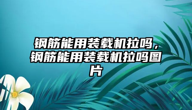 鋼筋能用裝載機拉嗎，鋼筋能用裝載機拉嗎圖片