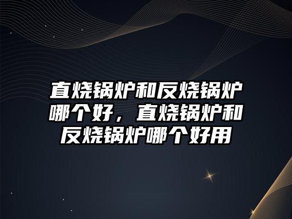 直燒鍋爐和反燒鍋爐哪個(gè)好，直燒鍋爐和反燒鍋爐哪個(gè)好用