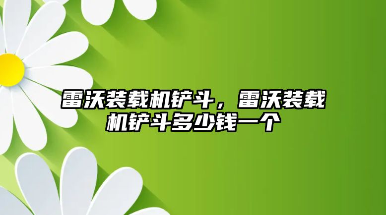 雷沃裝載機鏟斗，雷沃裝載機鏟斗多少錢一個