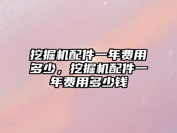 挖掘機配件一年費用多少，挖掘機配件一年費用多少錢